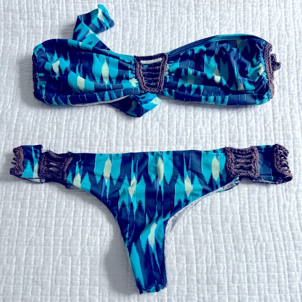 Acacia Bikini in Tribal Blue